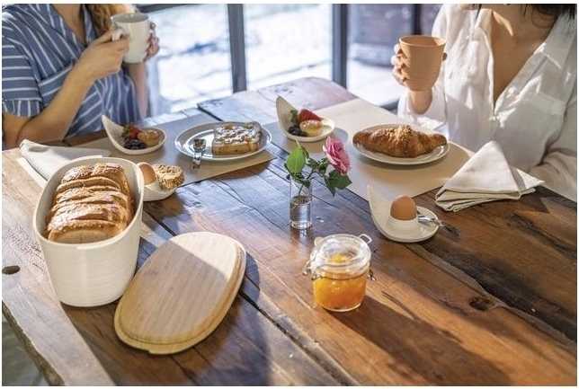 Guzzini Dóza na pečivo Tierra 3 l bílá