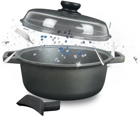 Risoli Hrnec s poklicí BLACKPLUS® Induction 20 cm