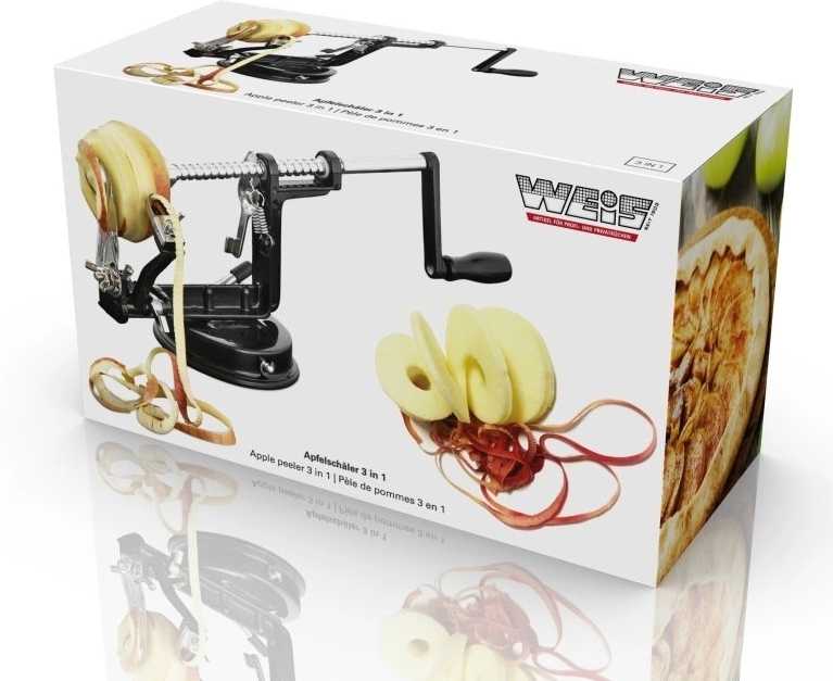 Weis Škrabka na jablka 3v1 mechanická černá