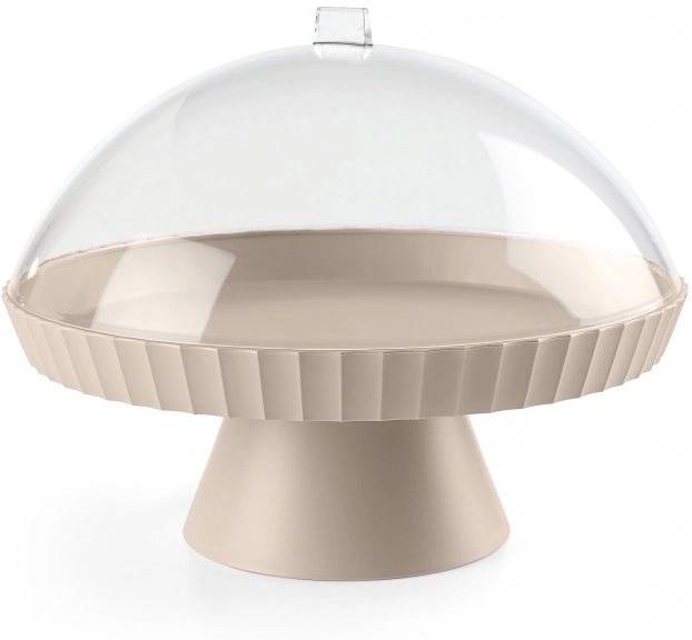 BlimPlus Podnos na dort s poklopem a lopatkou Agora Moka Grey