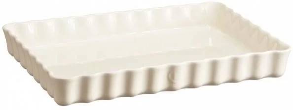 Emile Henry Koláčová forma 24 x 34 cm / 2.4 l, slonová kost