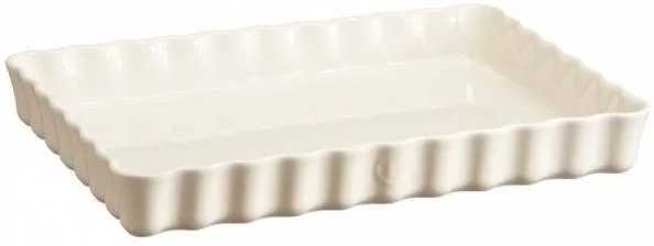 Emile Henry Koláčová forma 24 x 34 cm / 2.4 l, slonová kost