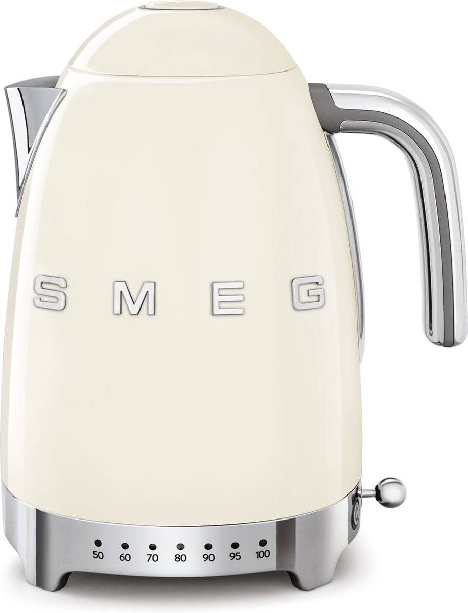 SMEG Rychlovarná konvice s nastavitelnou teplotou 50's Retro Style, 1.7 l, krémová