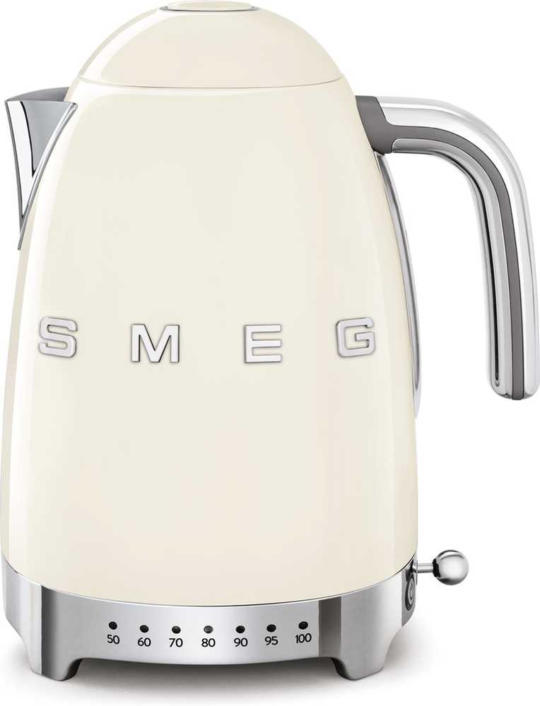 SMEG Rychlovarná konvice s nastavitelnou teplotou 50's Retro Style, 1.7 l, krémová