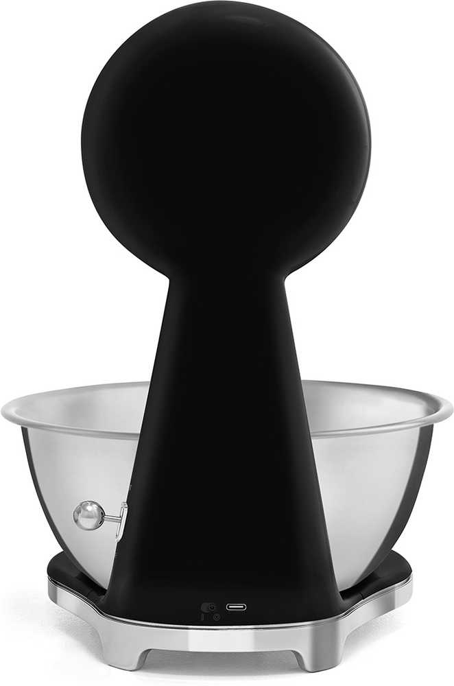 SMEG Analogová a digitální kuchyňská váha, černá