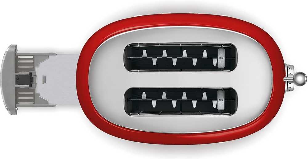 SMEG Topinkovač pro dva tousty 50's Retro Style, červená