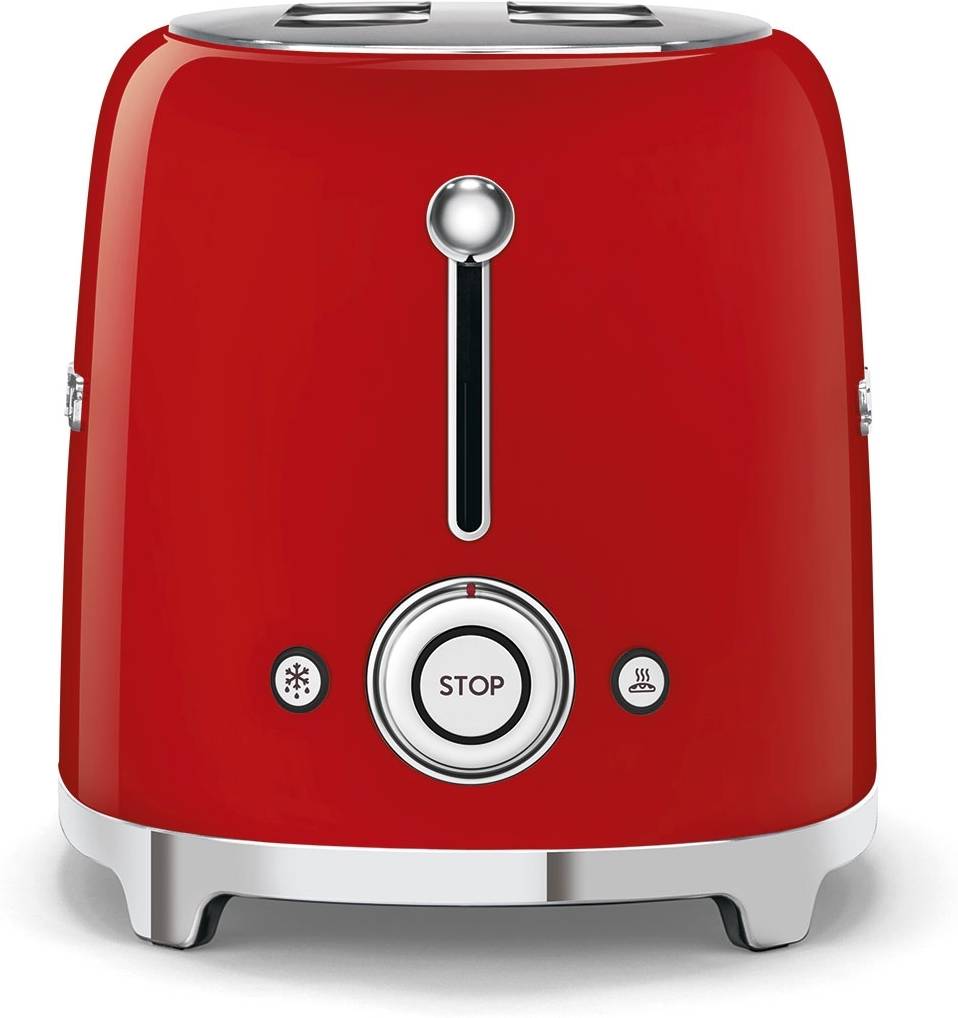 SMEG Topinkovač pro dva tousty 50's Retro Style, červená