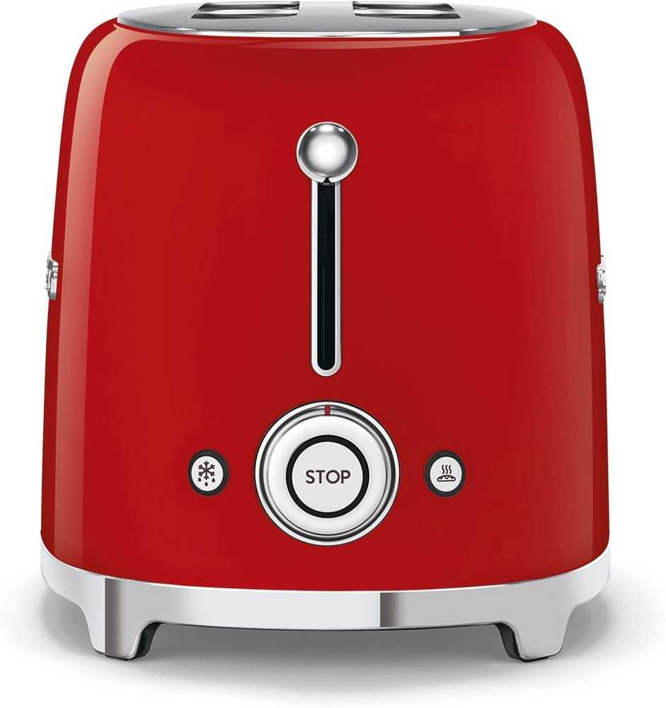 SMEG Topinkovač pro dva tousty 50's Retro Style, červená