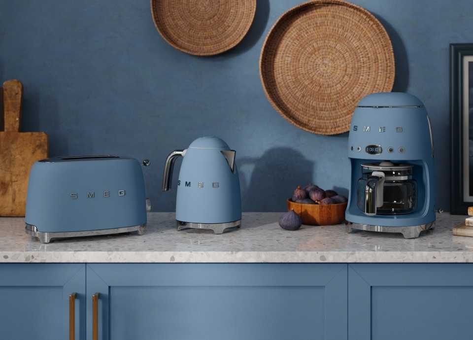 SMEG Topinkovač pro dva tousty 50's Retro Style, matná modrá