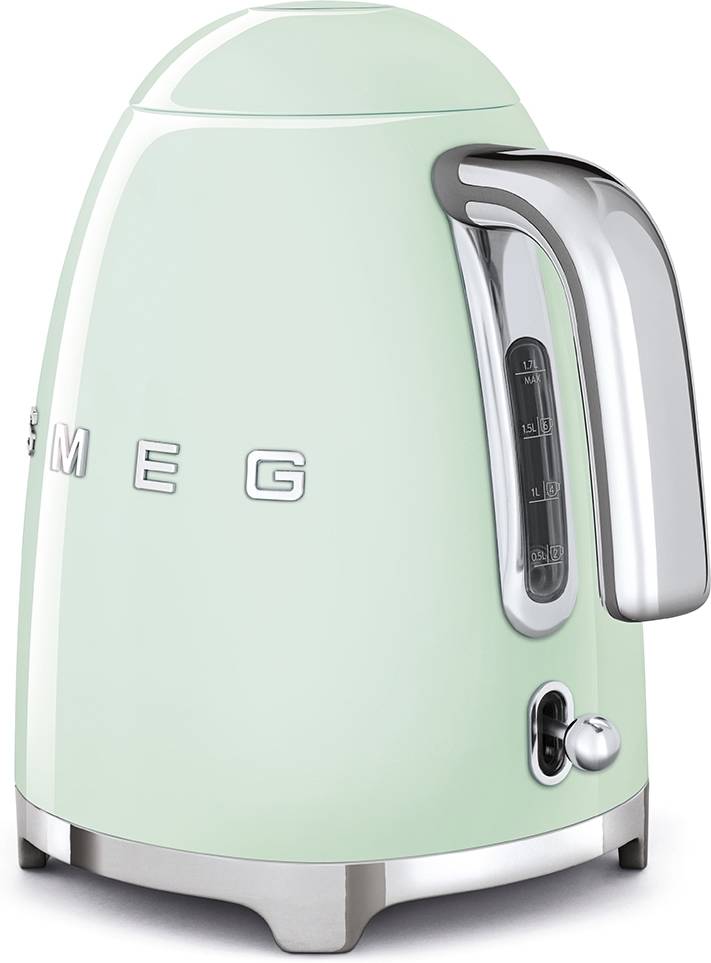SMEG Rychlovarná konvice s nastavitelnou teplotou 50's Retro Style, 1.7 l, pastelově zelená