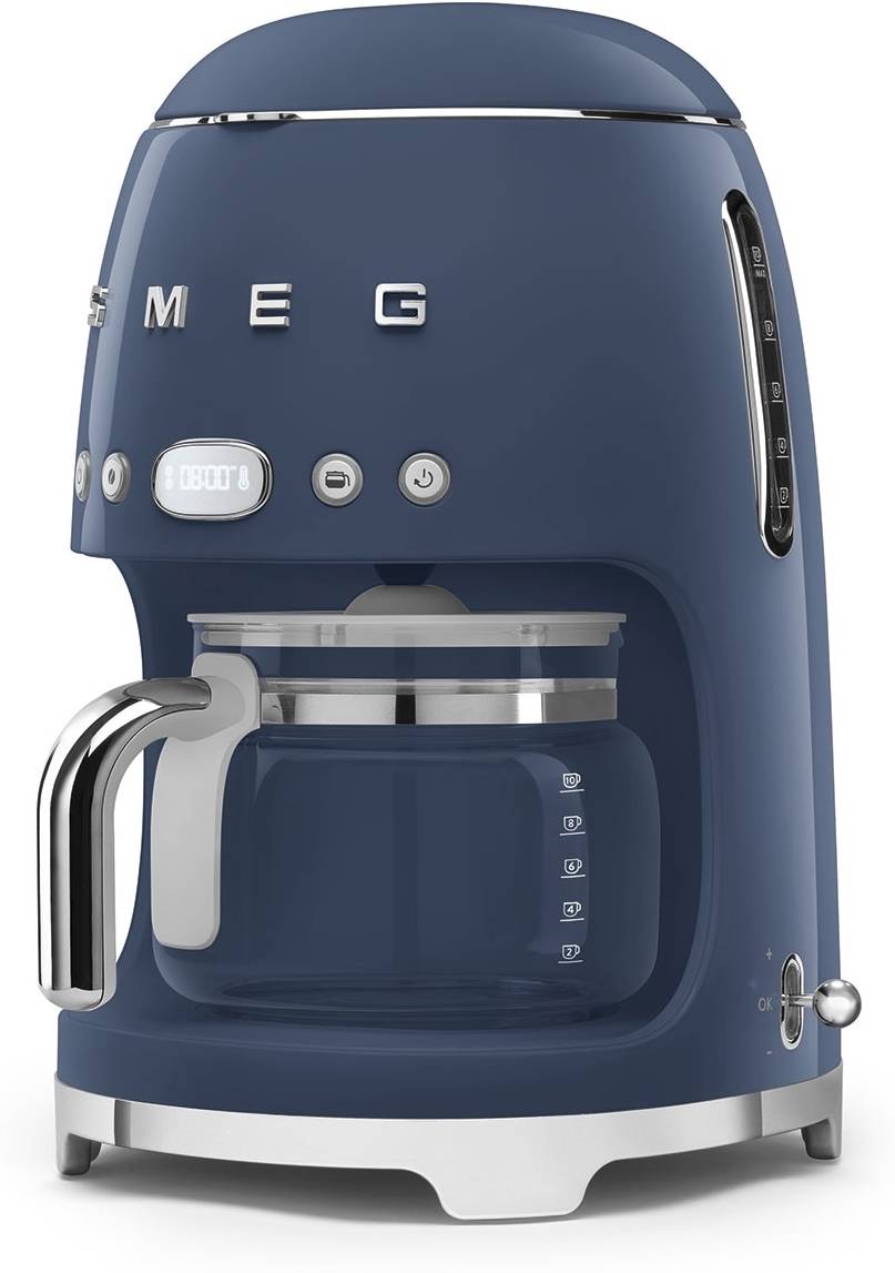 SMEG Kávovar na překapávanou kávu 50's Retro Style, 1.4 l / 10 šálků, námořnická modrá