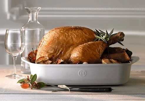 Emile Henry Ultime Zapékací mísa obdélníková 42.5 x 28 cm, šedivá Perle