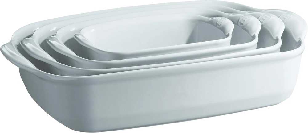 Emile Henry Écume Zapékací mísa obdélníková 30 x 19 cm, světle modrá