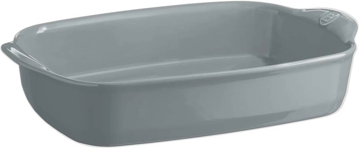 Emile Henry Ultime Zapékací mísa obdélníková 30 x 23 cm, šedivá Perle