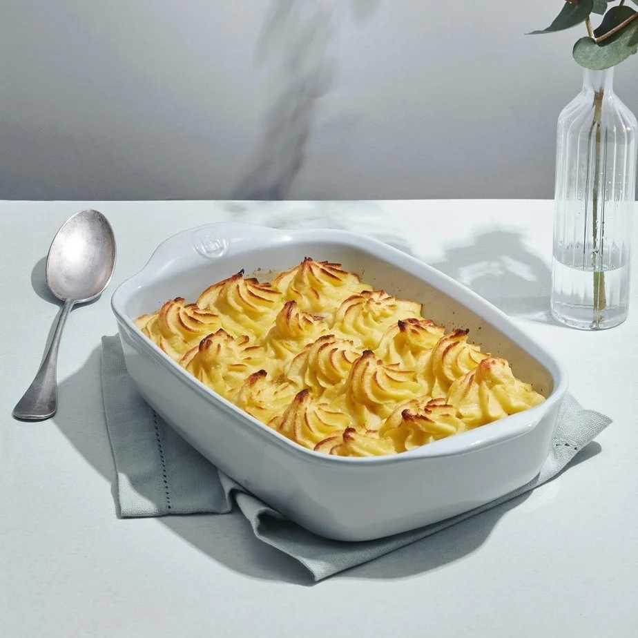 Emile Henry Écume Zapékací mísa obdélníková 22 x 14 cm, světle modrá