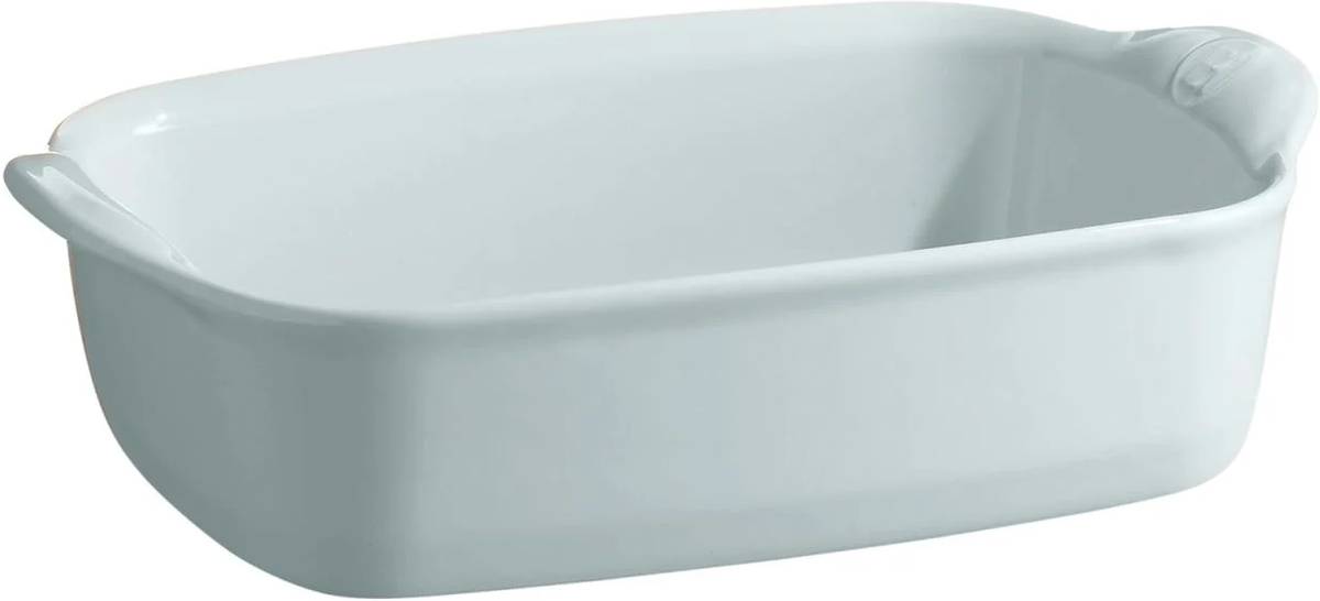 Emile Henry Écume Zapékací mísa obdélníková 22 x 14 cm, světle modrá