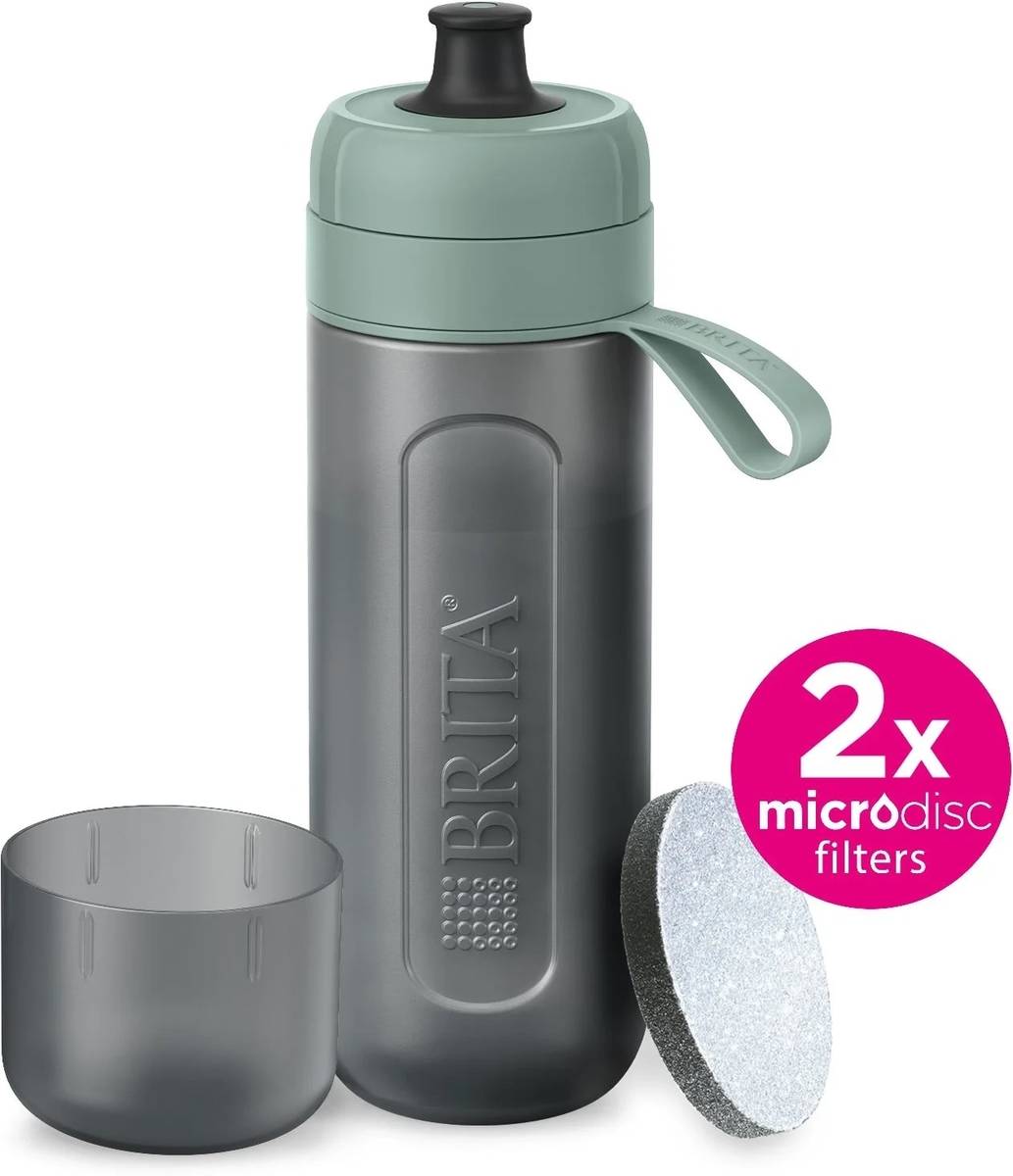 Brita Filtrační láhev na vodu s filtry Fill&Go Active, 0.6 l, zelená