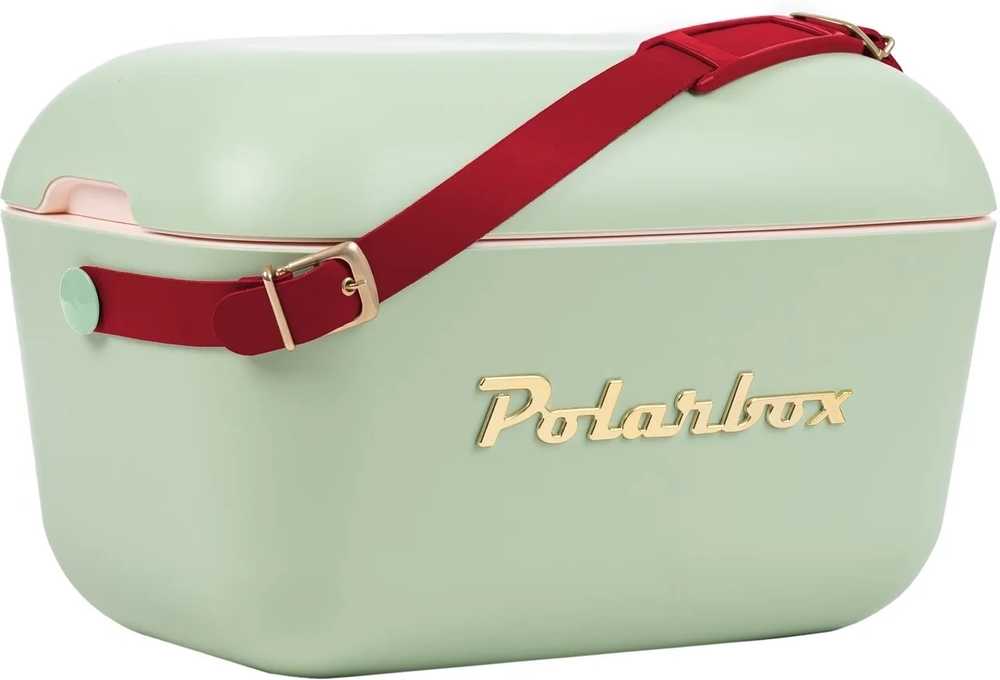 Polarbox Classic Chladící box edice 12l světle zelená červený popruh