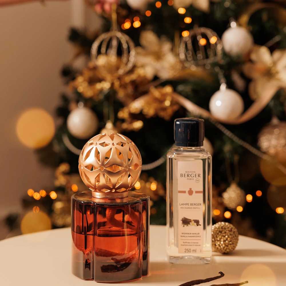 Maison Berger Paris Katalytická lampa Pomelis s náplní Velkolepá vanilka, 250 ml, hnědá