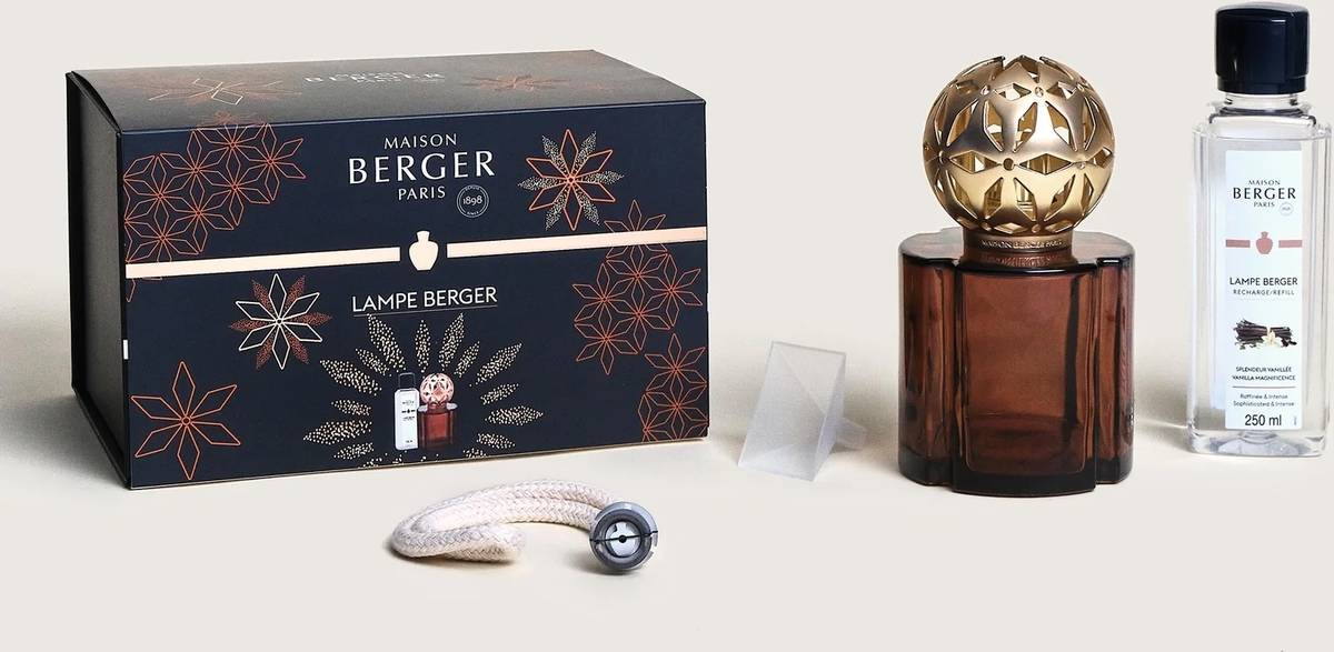 Maison Berger Paris Katalytická lampa Pomelis s náplní Velkolepá vanilka, 250 ml, hnědá