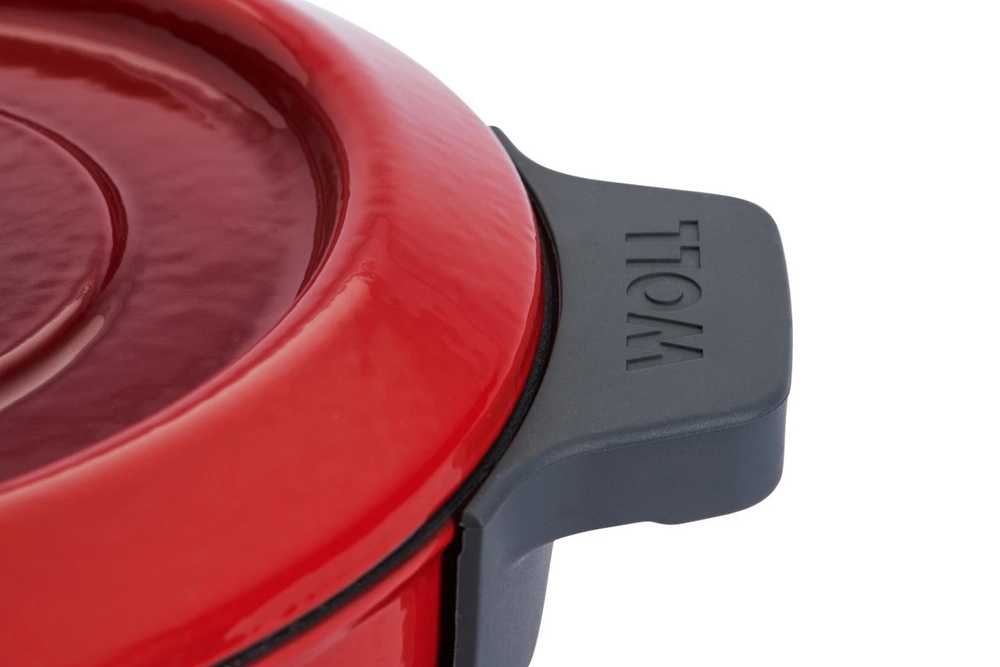 Woll Iron Sada hrnce a wok pánve, 20 cm, červená