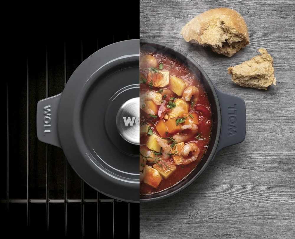 Woll Iron, sada hrnce a wok pánve, Ø 20 cm, Chili Red