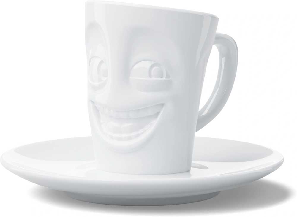 58products Hrnek na espresso Joking, 80 ml, bílá