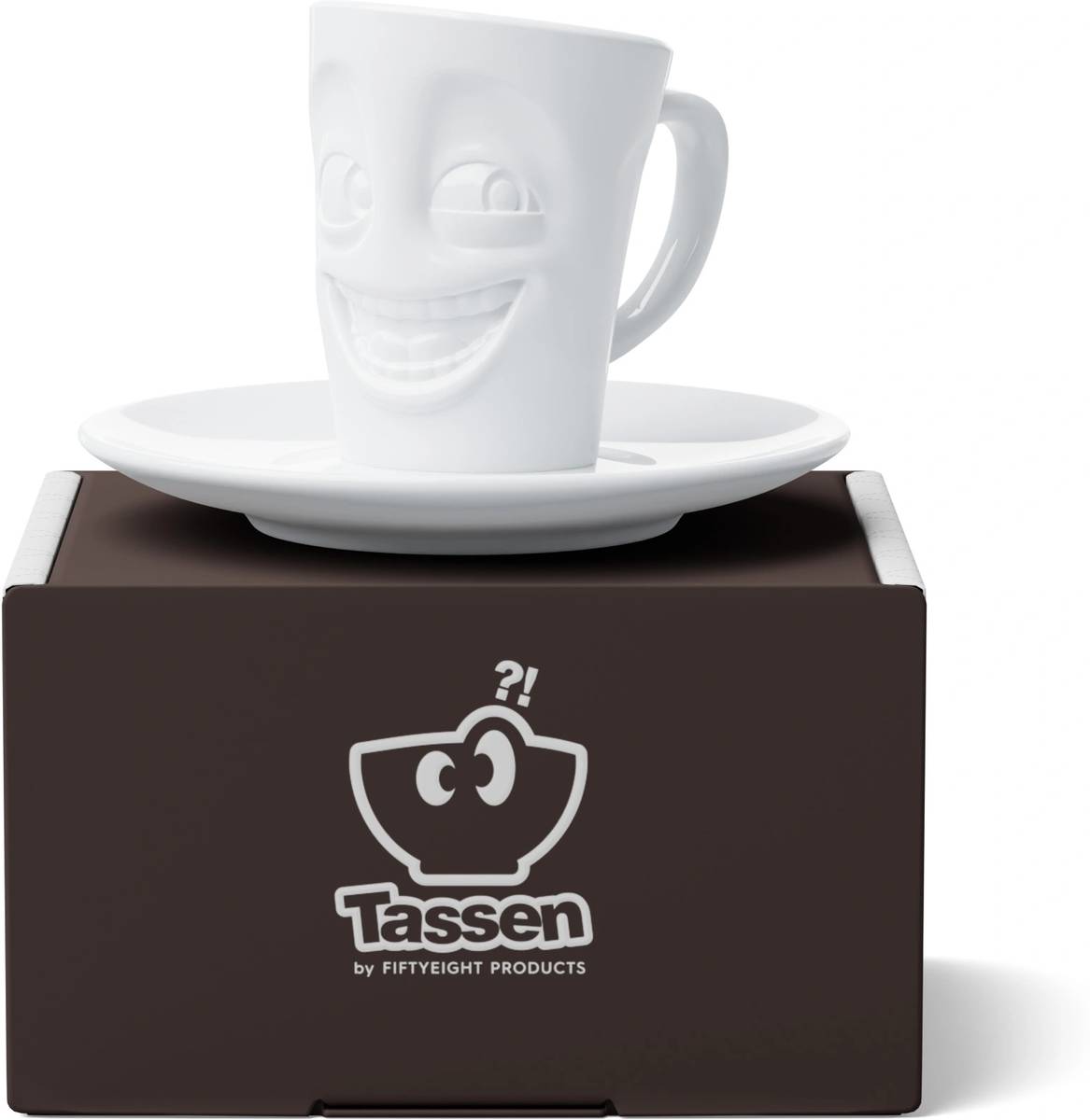 58products Hrnek na espresso Joking, 80 ml, bílá