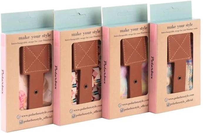 Polarbox látkový popruh Retro, zlato-hnědá přezka