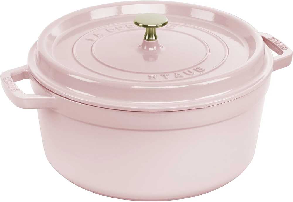 Staub Cocotte hrnec kulatý, 26 cm / 5.2 l, růžová