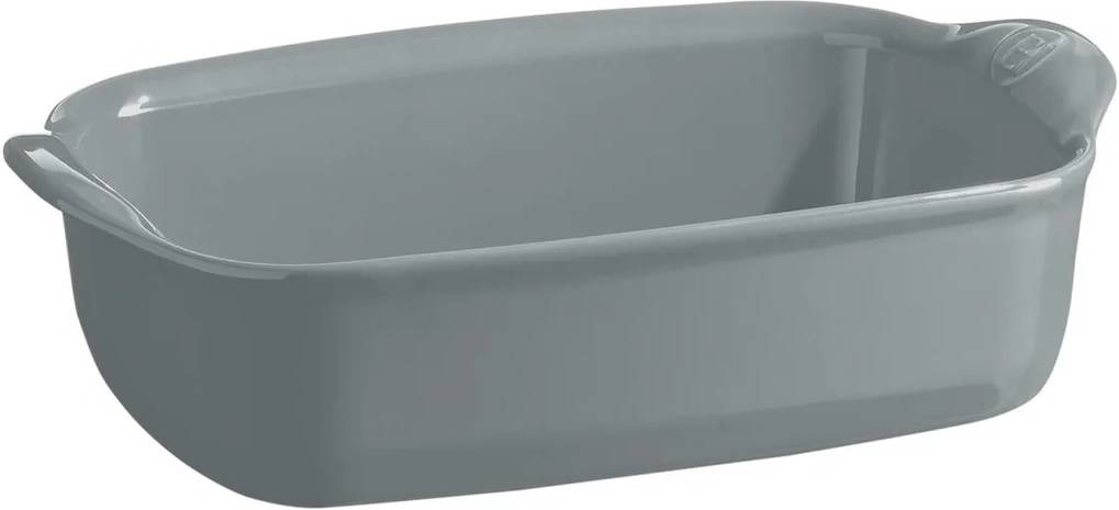Emile Henry Ultime Zapékací mísa 22 x 14 cm, šedivá Perle