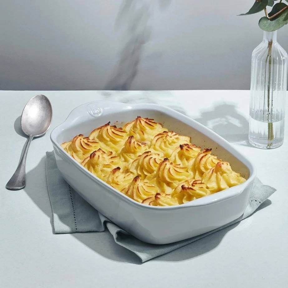 Emile Henry Ultime Zapékací mísa 22 x 14 cm, šedivá Perle