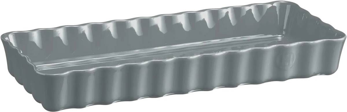 Emile Henry Perle Koláčová forma 15 x 36 cm, šedivá