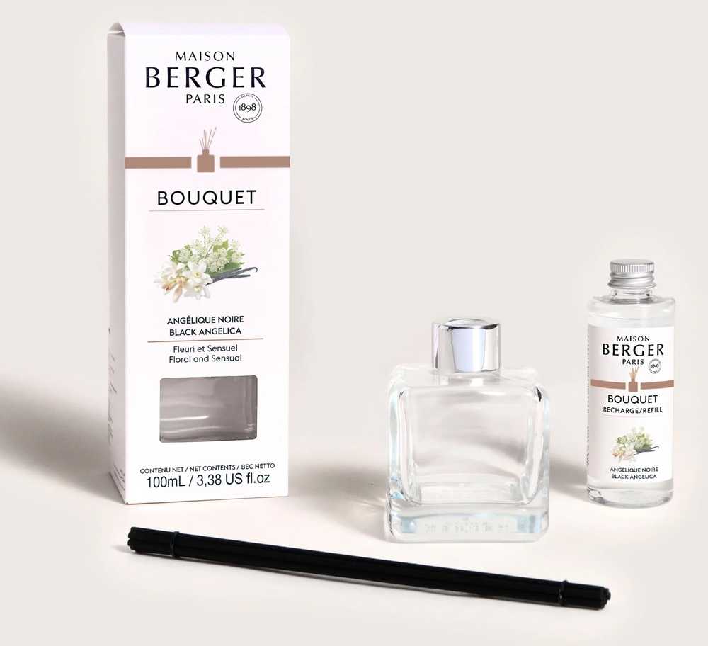 Maison Berger Paris Aroma difuzér Cube s náplní Black Angelika, 100 ml