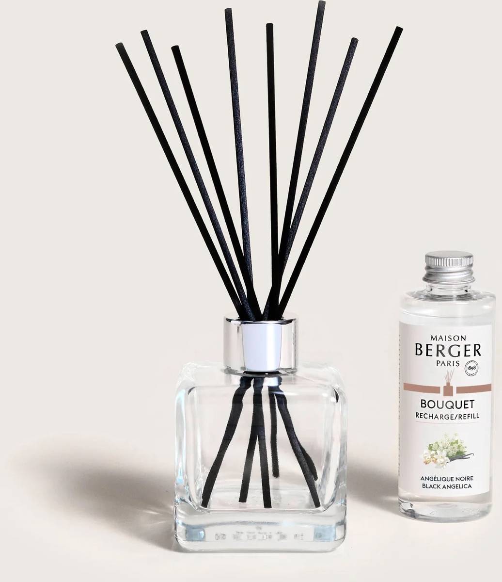Maison Berger Paris Aroma difuzér Cube s náplní Black Angelika, 100 ml