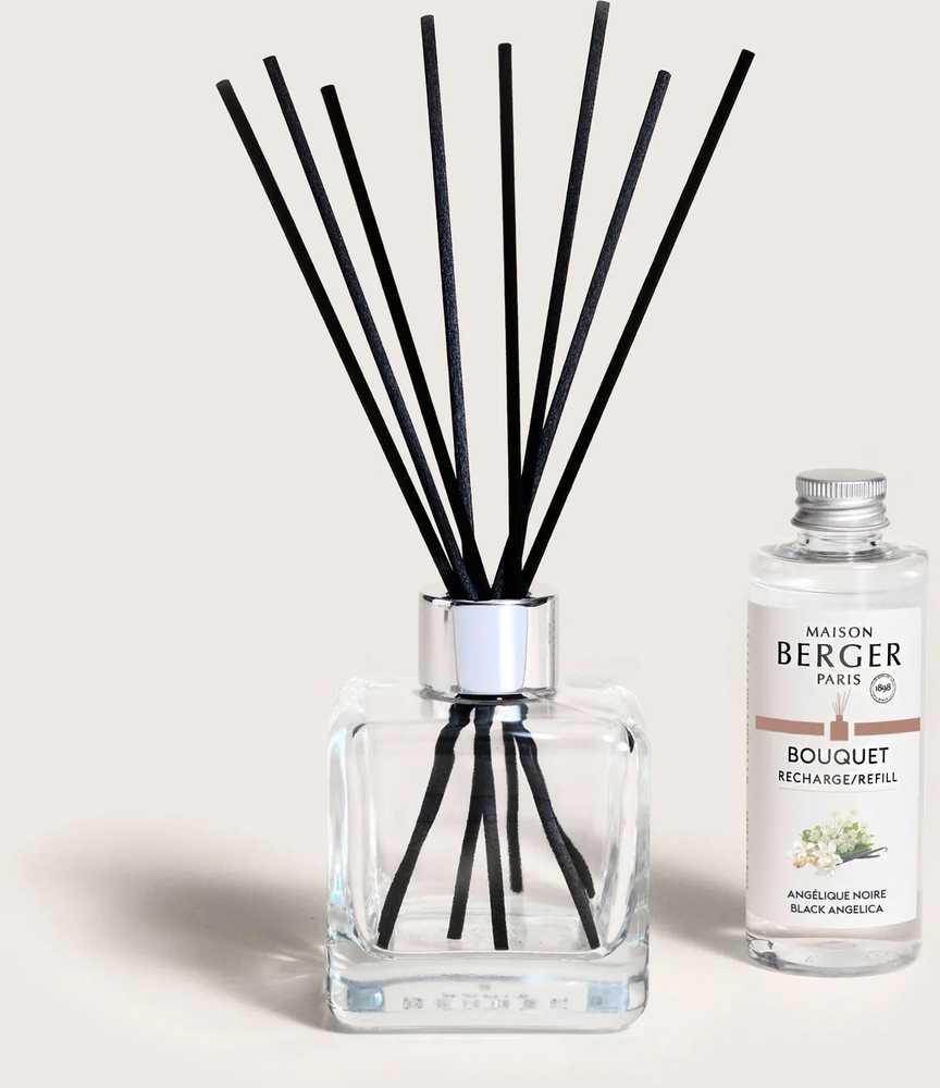 Maison Berger Paris Aroma difuzér Cube s náplní Black Angelika, 100 ml