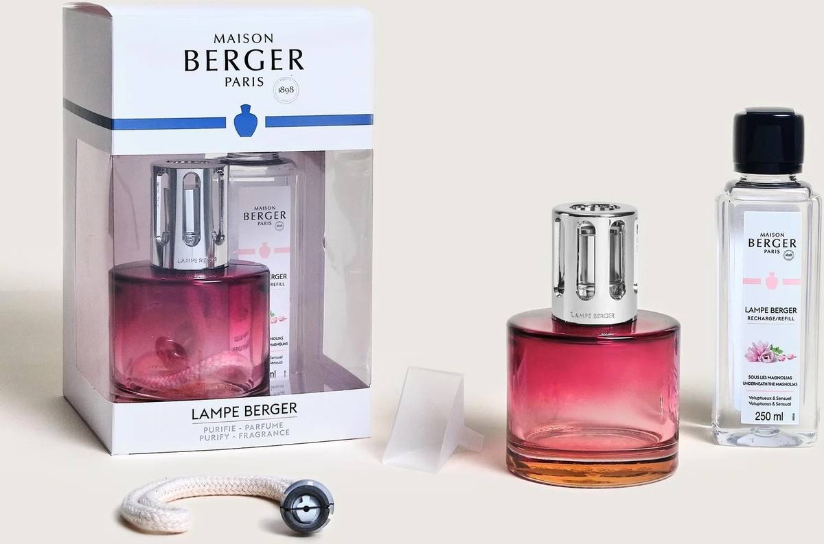 Maison Berger Paris Katalytická lampa Pure s náplní Underneath the Magnolias, 250 ml, růžová