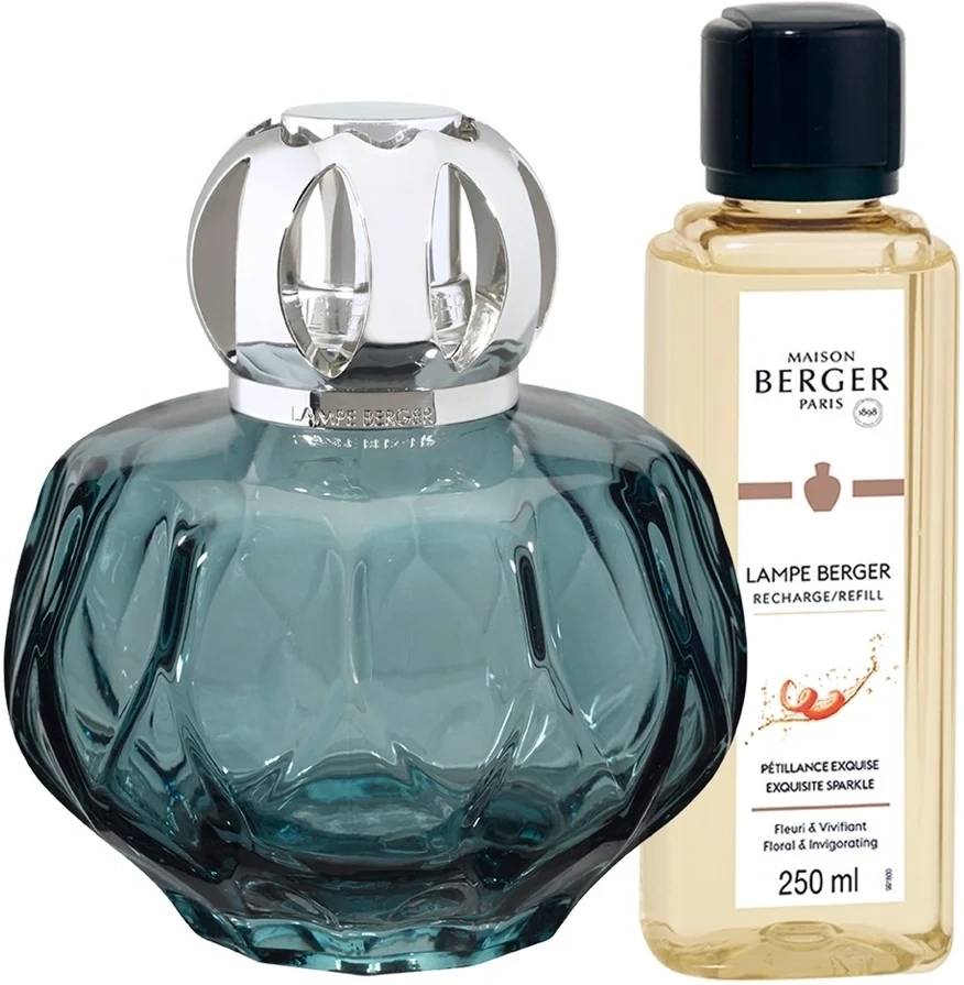 Maison Berger Paris Katalytická lampa Rosalie s náplní Exquisite Sparkle, 250 ml, modrá