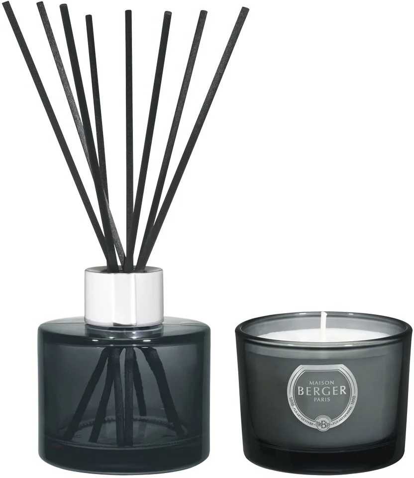 Maison Berger Paris Sada Duo Mini Variation Velvet of Orient, difuzér + náplň + svíčka, černá