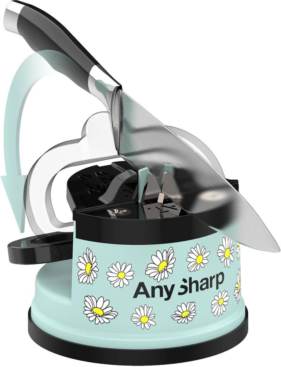 Anysharp Brousek Classic, světle modrá s kopretinami