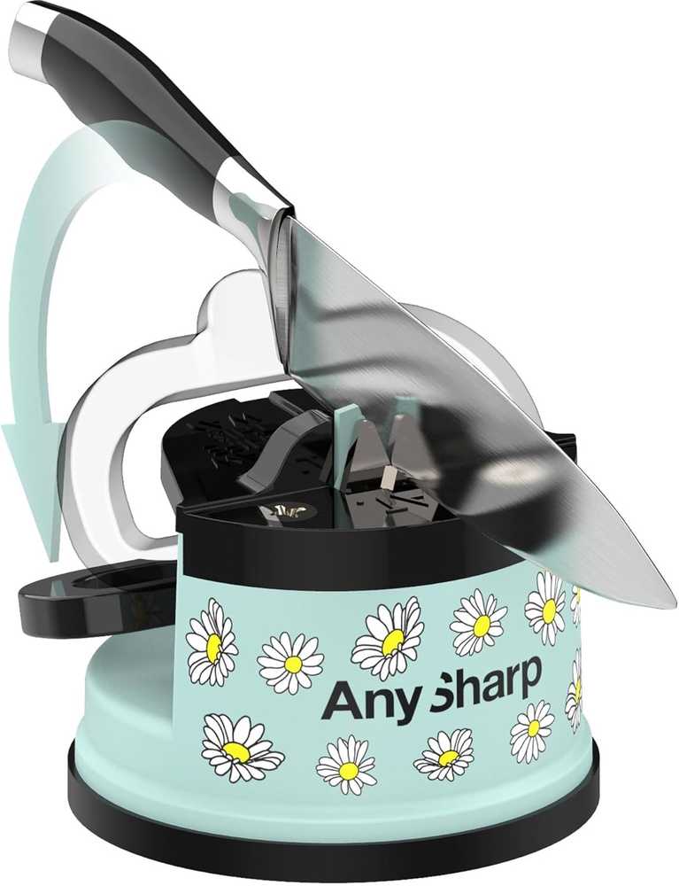 Anysharp Brousek Classic, světle modrá s kopretinami