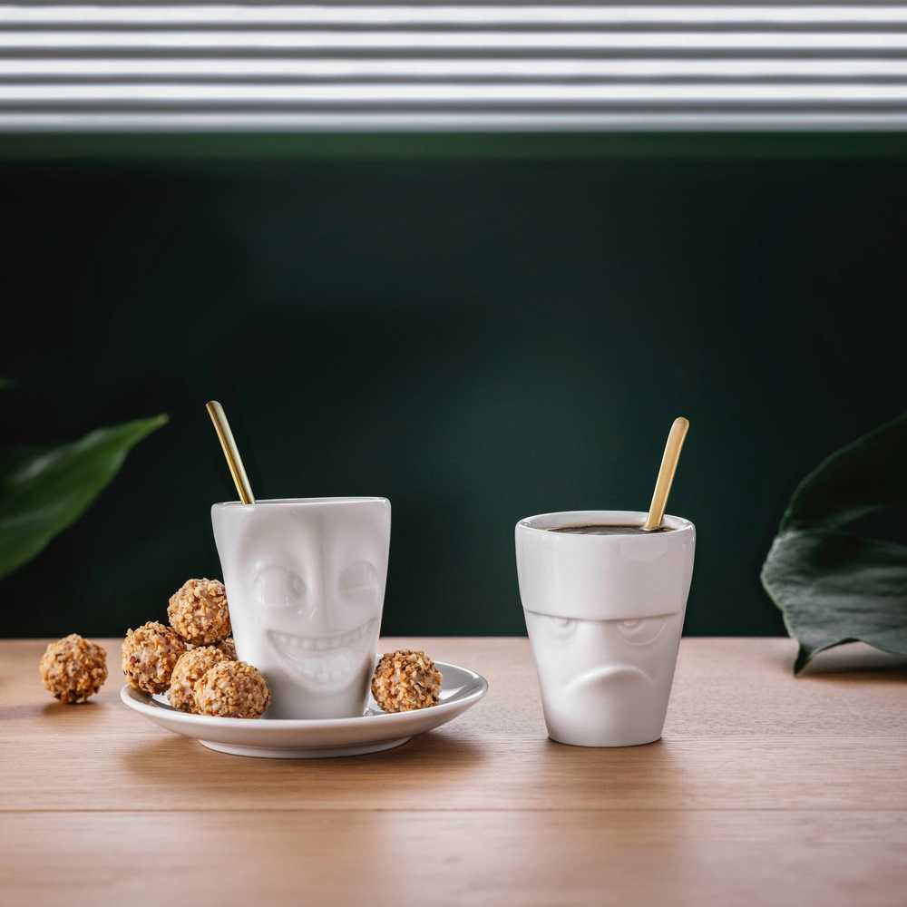 58products Hrnek na espresso Grumpy, 80 ml, bílá