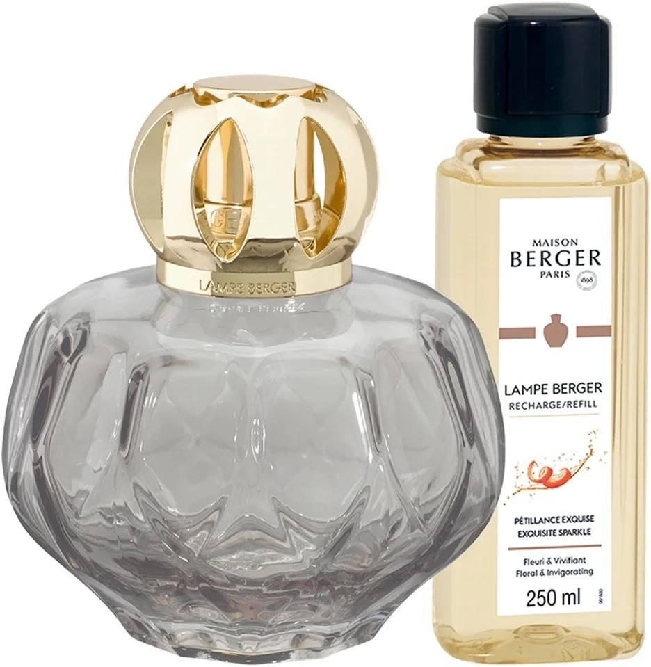 Maison Berger Paris Katalytická lampa Rosalie s náplní Exquisite Sparkle, 250 ml, šedá