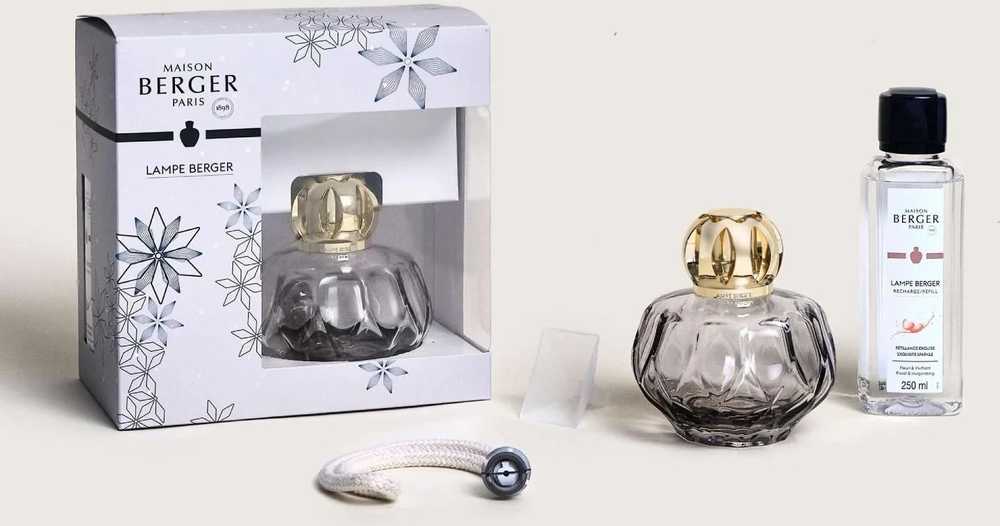 Maison Berger Paris Katalytická lampa Rosalie s náplní Exquisite Sparkle, 250 ml, šedá
