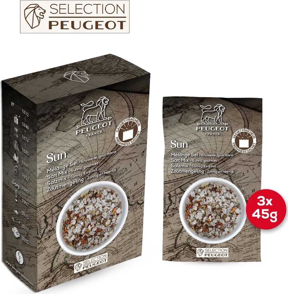Peugeot Sůl Provence směs, 135 g (3×45 g)