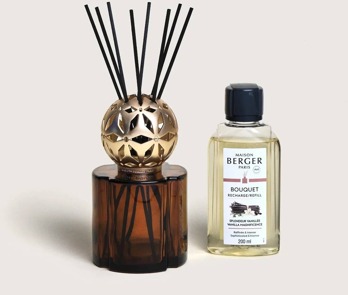 Maison Berger Paris Aroma difuzér Pomelis s náplní Vanilla Magnificence, 200 ml, béžová