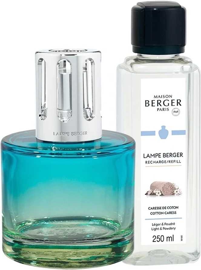 Maison Berger Paris Katalytická lampa Pure s náplní Cotton Carees, 250 ml, modrá