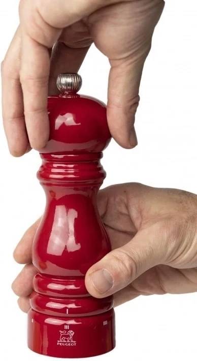 Peugeot Paris u'Select Mlýnek na sůl, 18 cm, červená lak