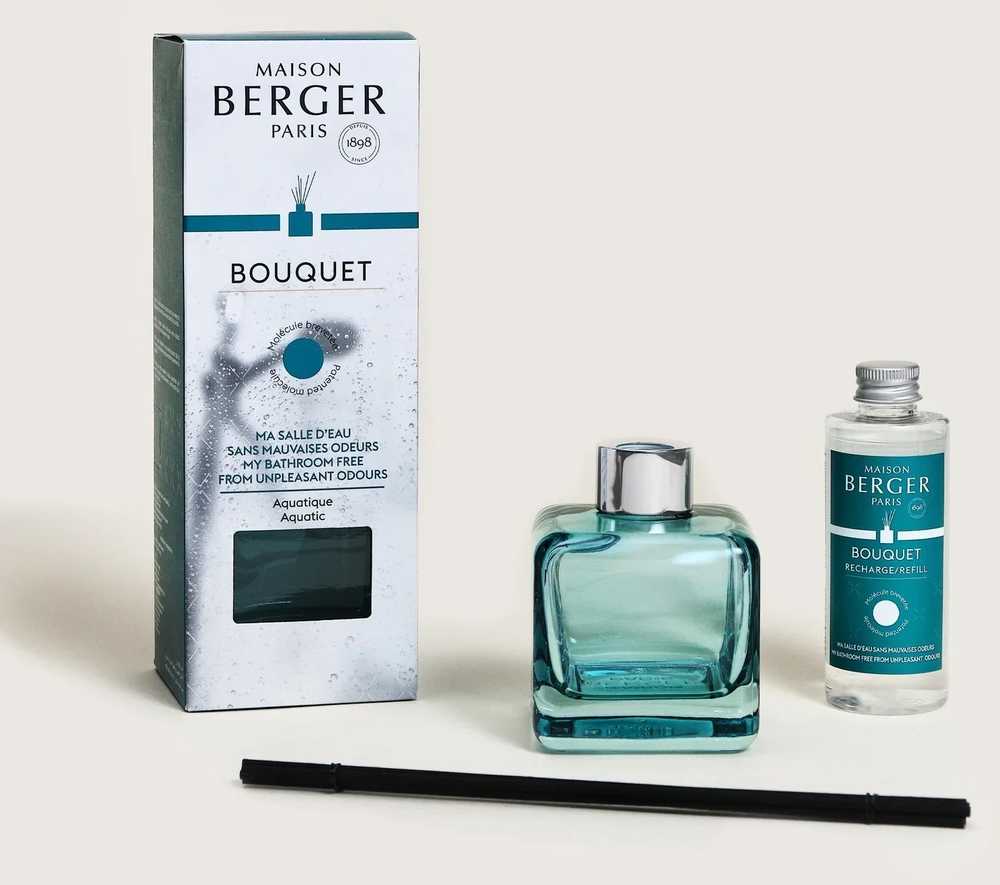 Maison Berger Paris Aroma difuzér Cube s náplní My Bathroom Free, 100 ml
