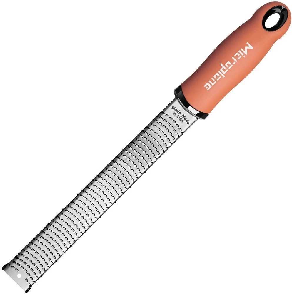 Microplane struhadlo Zester jemné s rukojetí červená